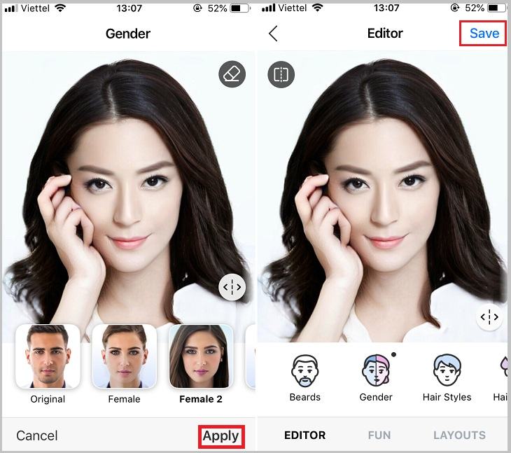 Chọn Áp dụng và Lưu để Tải xuống