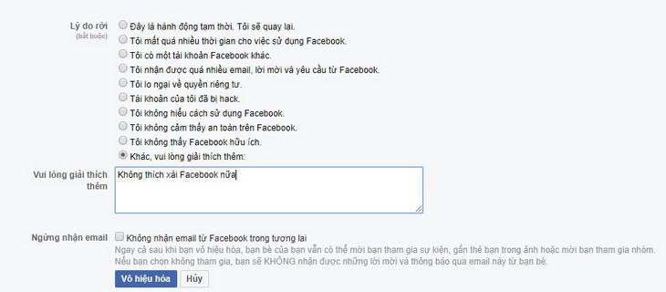 Cách dễ nhất và nhanh nhất để hủy tài khoản Facebook