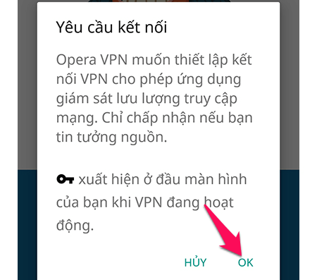 Bấm OK