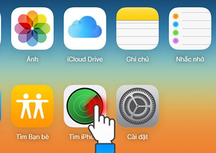Nhấp vào Tìm iPhone của tôi