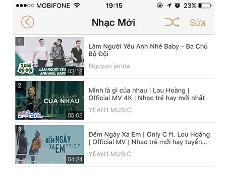 Danh sách phát đã tạo - Nghe nhạc trên YouTube khi bạn muốn phát hoặc làm gì đó trên iPhone