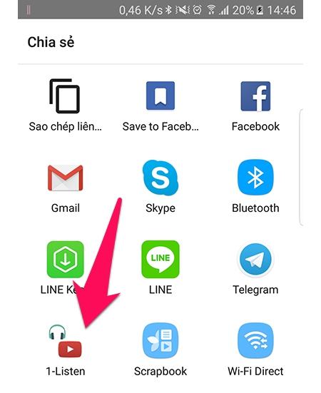 Nhấp vào 1 danh sách