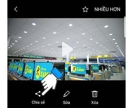 Nhấp vào nút Chia sẻ