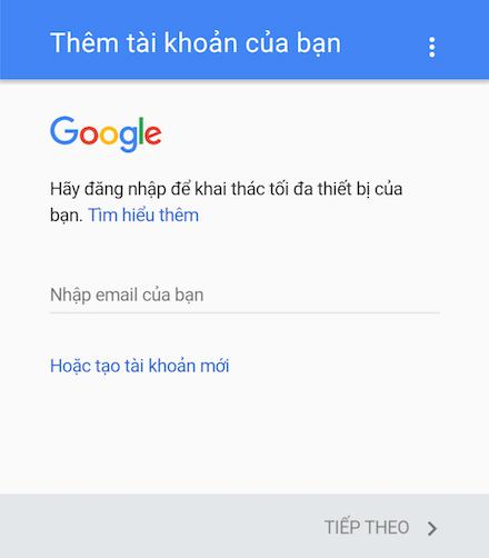 đăng nhập vào tài khoản của bạn