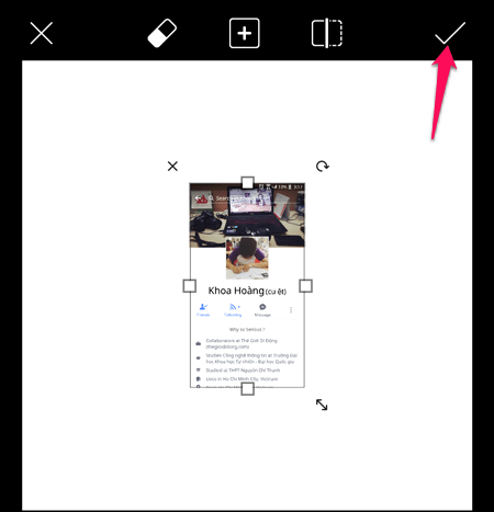 Thêm hình ảnh trang Facebook