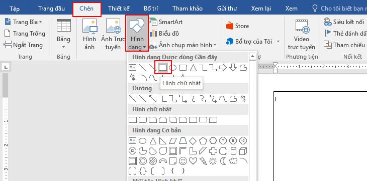 Tạo trang bìa Word bằng cách dán hình + Bước 1