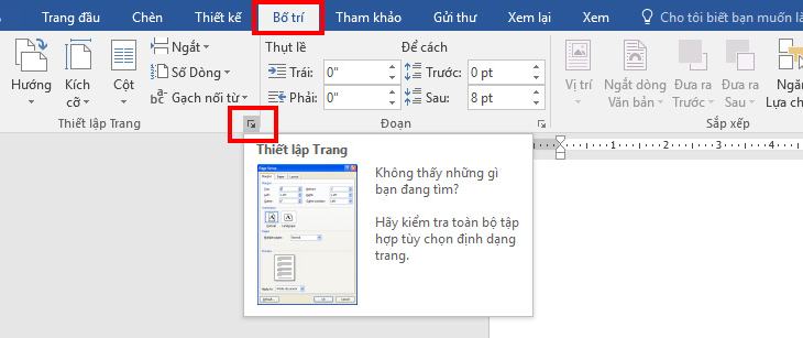 Tạo trang bìa Word có lề + Bước 1