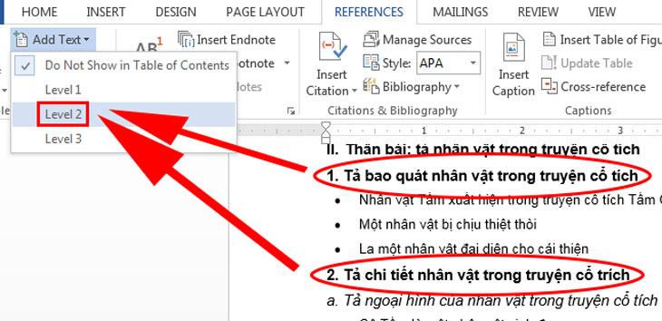 Chọn cấp độ 2