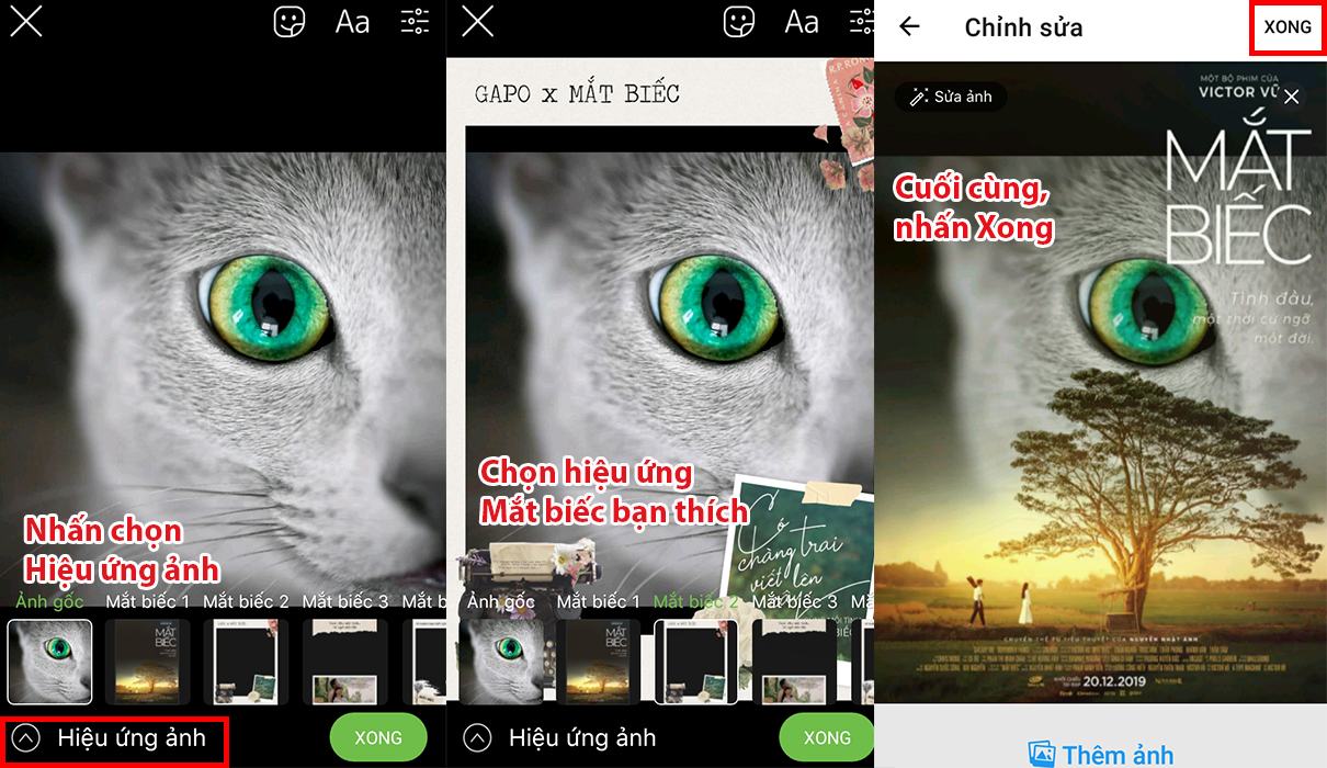 Chọn hiệu ứng ảnh dựa trên sở thích của bạn 