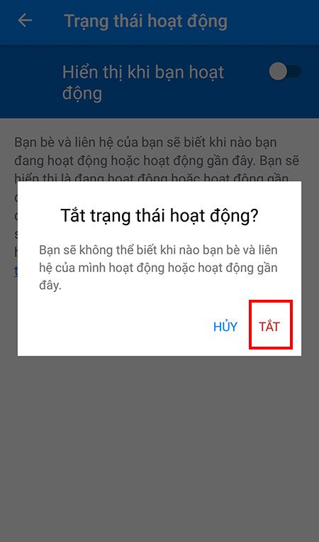 Tắt thời gian trực tuyến trên Facebook Messenger bằng điện thoại thông minh của bạn