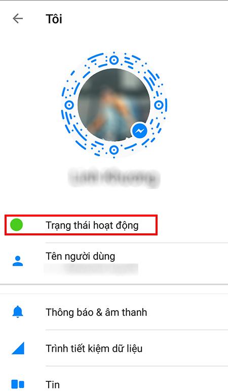 Tắt thời gian trực tuyến trên Facebook Messenger bằng điện thoại thông minh của bạn