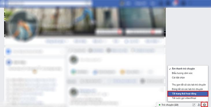 Tắt thời gian trực tuyến trên Facebook Messenger bằng máy tính xách tay