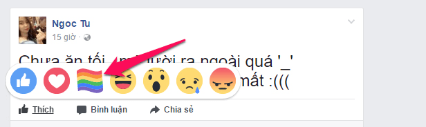 Cách thả biểu tượng cầu vồng trên Facebook trong tháng LGBT