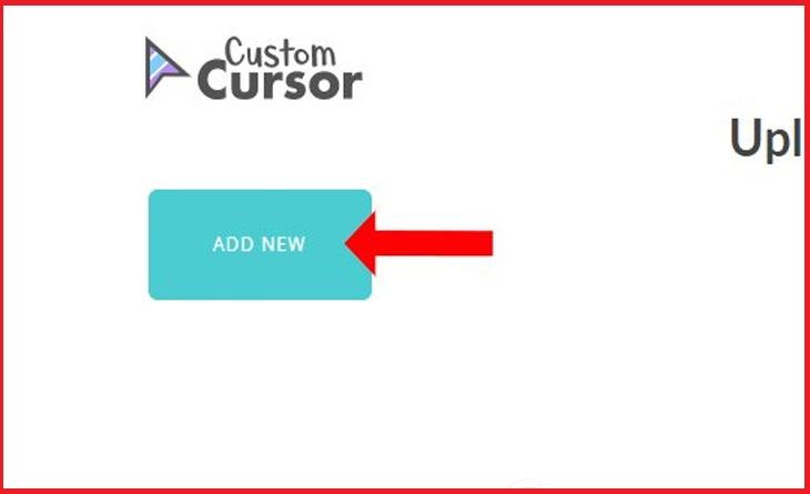 Nhấn Add New để tải 2 hình con trỏ chuột có trên máy tính