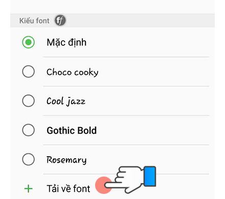 Cách thay đổi phông chữ trên điện thoại Samsung