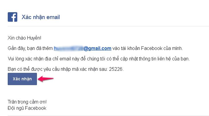Cách thêm địa chỉ email vào tài khoản Facebook của bạn - Bước 3
