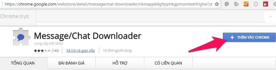 Cách tìm lại tin nhắn trên Facebook - Tải xuống tiện ích Messenge / Chat Downloader