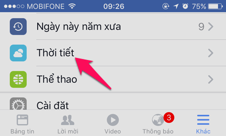 Chọn thời tiết