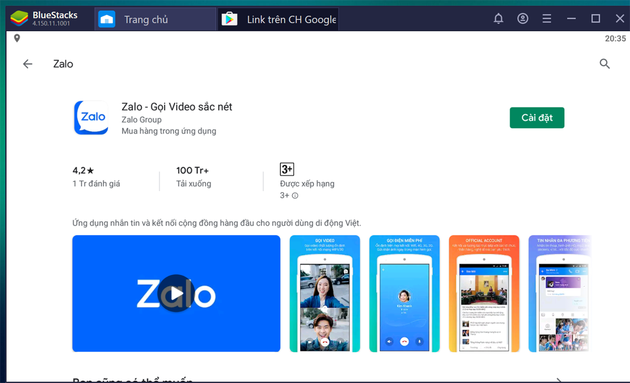 Tải ứng dụng Zalo