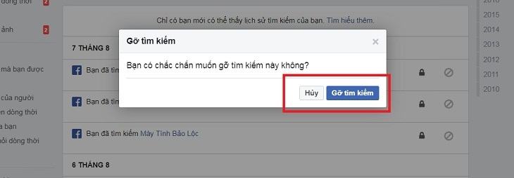 Gỡ cài đặt Tìm kiếm