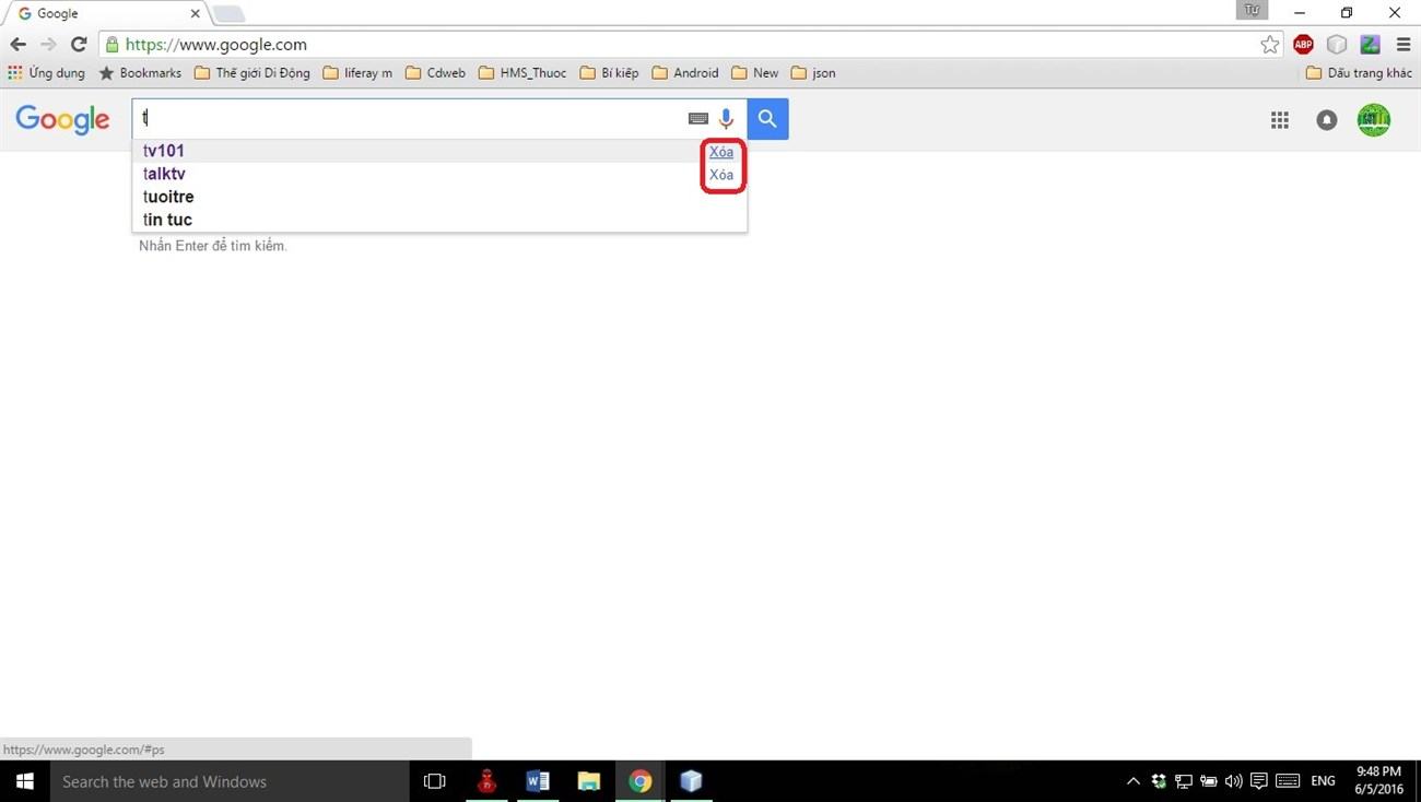 Cách xóa lịch sử tìm kiếm trên Google