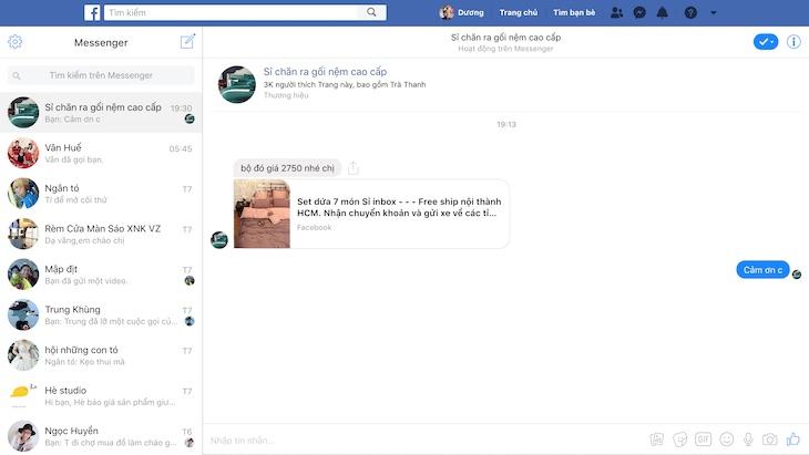 Cách xóa tin nhắn trên Facebook