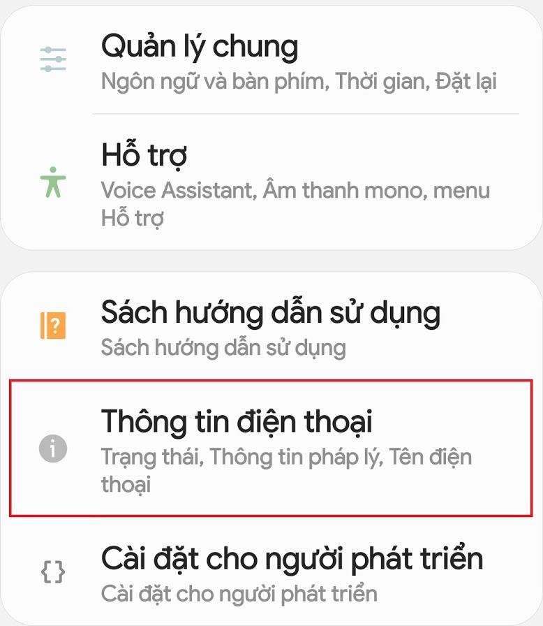Thông tin điện thoại