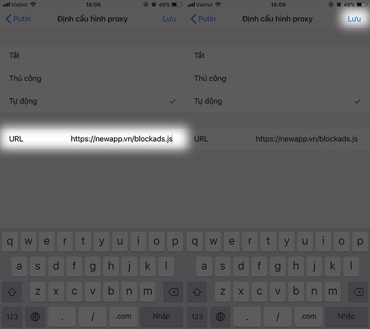     Sao chép mã và nhấp vào Lưu