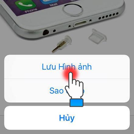 Chọn để lưu ảnh