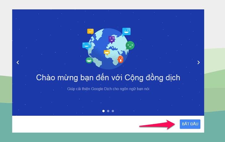 Nhấp vào nút Bắt đầu