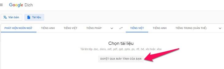 Chọn nút 