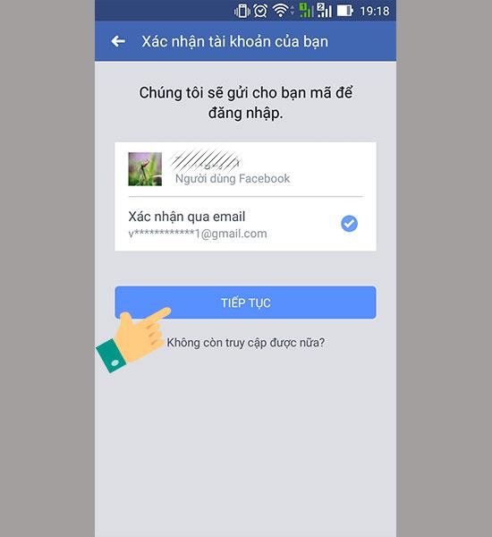 Bước 4: Đối với các tài khoản đăng ký qua email, một mã xác minh sẽ được gửi qua email.