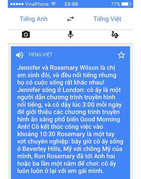 Bản dịch đoạn dài