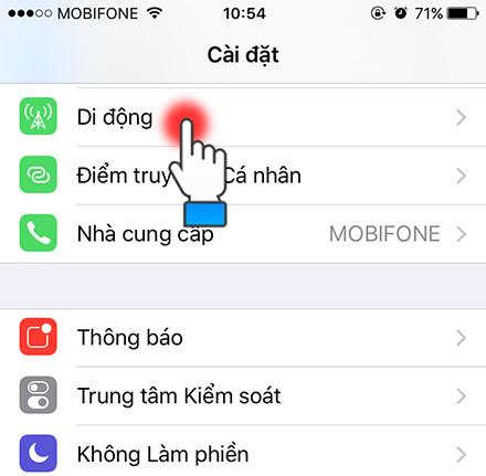 Chọn di động