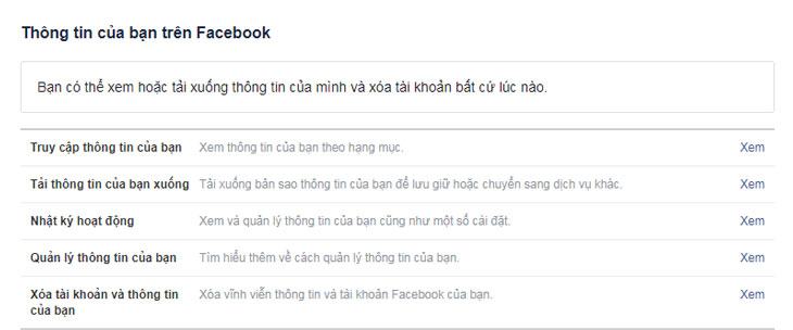 Thông tin tài khoản