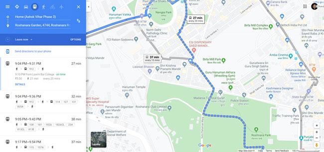 Chọn điểm xuất phát và điểm đến của bạn
