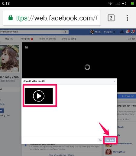 Sử dụng video để tạo ảnh bìa Facebook trên iPhone và Android