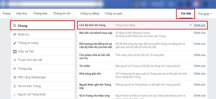Đăng một trang người hâm mộ
