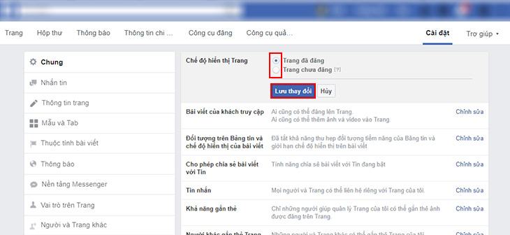Đăng một trang người hâm mộ