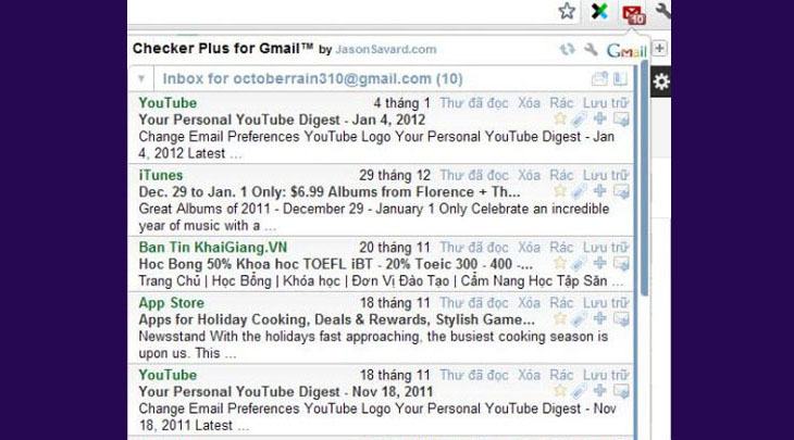     Đọc và trả lời email nhanh chóng với Checker Plus For Gmail
