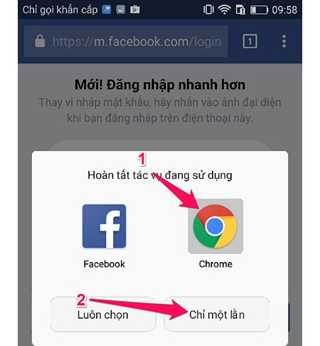 Chọn Google Chrome