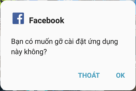 Xóa Facebook và Messenger trong thiết bị