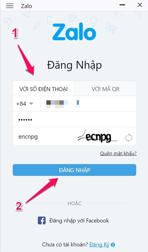 Zalo máy tính