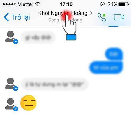 Nhấp vào phần Tên người dùng