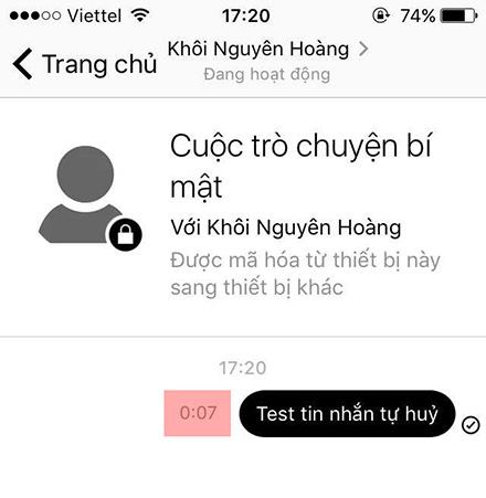 Thời gian đếm ngược được hiển thị