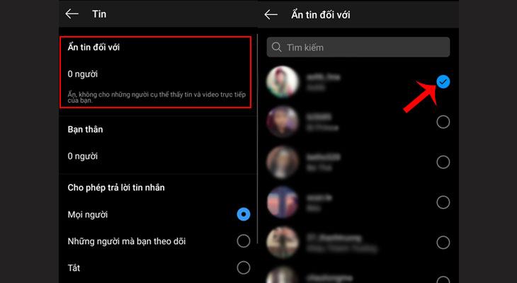 Ngăn mọi người xem câu chuyện trên Instagram của bạn