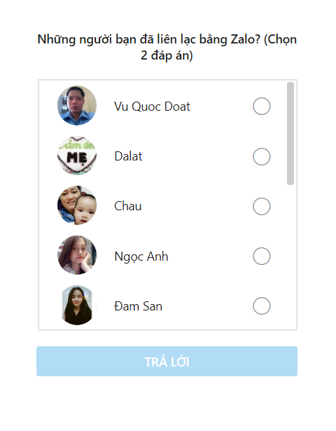 Chọn hai người bạn