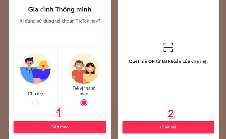 Chọn phần Thanh thiếu niên trên điện thoại của con bạn