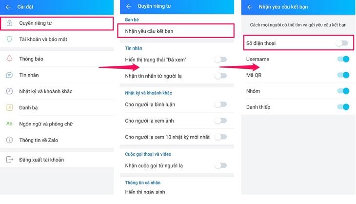 Hướng dẫn cách ẩn số điện thoại trên Zalo