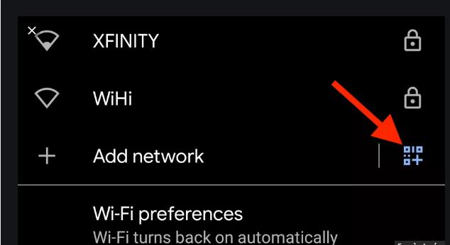Kết nối Wifi với mã QR trên Android 10